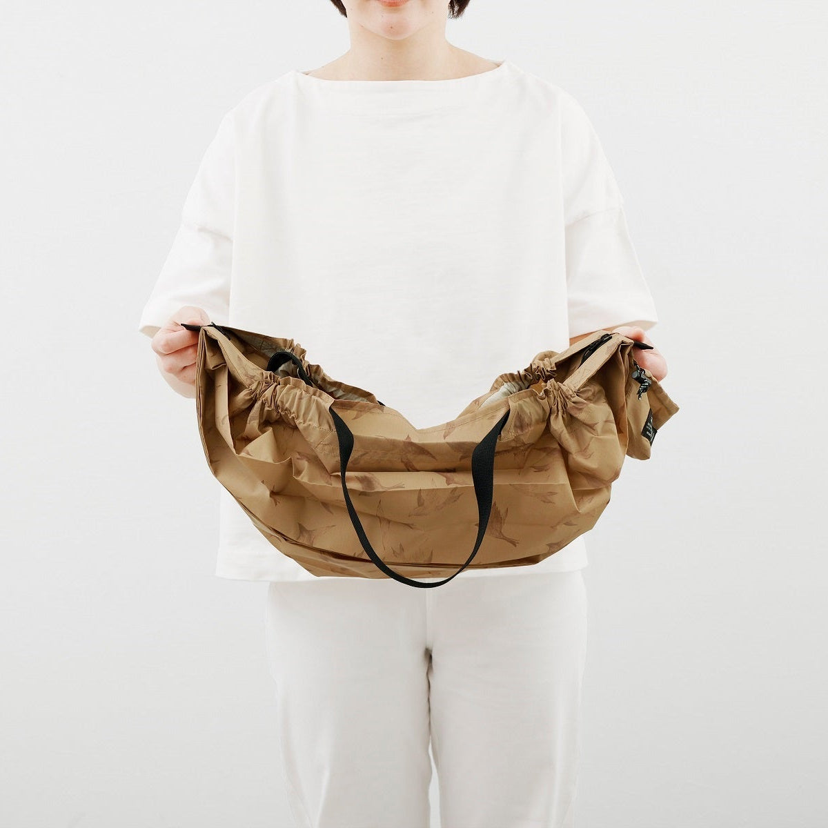 Shupatto Packable Bag 27L FLYING BIRDS